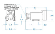 Groco Positive Displacement Reversing Vane Pump Spo-60-R 12V
