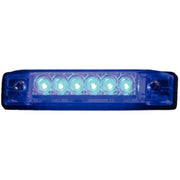 Th Marine Slim Line LED Utility Strip Lights 8" Blue LED51811DP - Clauss Marine