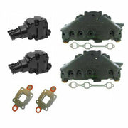 (14 Degree) Dry Joint OEM MerCruiser 4.3 V6 Exhaust Manifold and Riser Kit - Clauss Marine