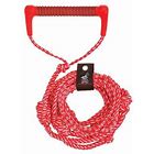 Airhead Ahws-r02 Wakesurf Tow Rope 25ft 5 Sections Electric Red W/eva Handle - Clauss Marine