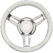 Uflex Steering Wheel White Vinyl Chrom Foscarivchw