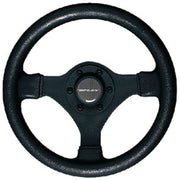 Uflex Steering Wheel-Black 3-Sp Softgrip V45