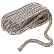 Seachoice Double Braided Dock Line Gold/White-3/8"X15'