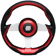 Uflex Steering Wheel-Red Grip Slvr Spk Grimani R/S