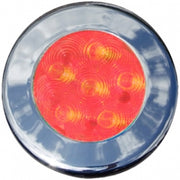 Th Marine 3 Recessed LED Puck Lights Red LED51848DP