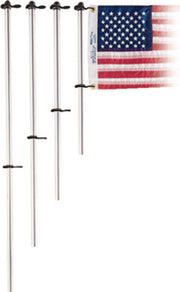 Taylor Aluminum Flag Pole W/ Flag Clips 916