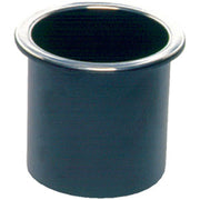 Beckson Marine Glass Holder Black with Chrome Rim Gh33B1C