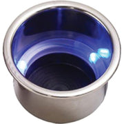 Sea-Dog Line Blue LED Drink Holder with Drain 588074-1