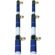 Seachoice Tele Outrigr Pole-15'White/Blue 50-88201