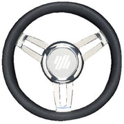 Uflex Steering Wheel Black Vinyl Chrom Foscarivchb