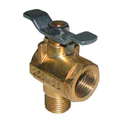 GROCO 1/2" NPT 90&deg; Bronze Fuel Valve FV-590