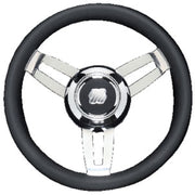 Uflex Steering Wheel Black Poly Chrome Morosini U/Ch/B