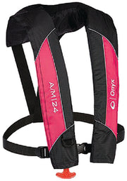 KENT A/M-24 Automatic/Manual Inflatable Life Jacket Pink 132000-105-004-14 - Clauss Marine