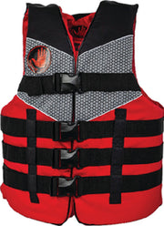 Body Glove Vests 19289REDBLK2X3X Tweedle Nylon PFD, 2XL/3XL, Red [Pfd Tweedle Nyl Red 2X/3X] - Clauss Marine