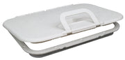 Seachoice White Offshore Hinged Low-Profile Hatch, 10 in. X 20 in. - Clauss Marine