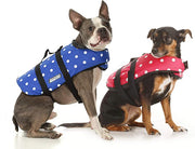 Seachoice Dog Life Vest, Adjustable Life Jacket for Dogs, w/Grab Handle, Blue Polka Dot, Size Small, 15-20 Lbs. - Clauss Marine