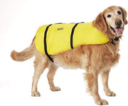 Seachoice Dog Life Vest, Adjustable Life Jacket for Dogs, w/Grab Handle, Yellow, Size Medium, 20-50 Lbs. - Clauss Marine