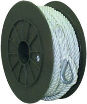 SEA CHOICE - 3STRAND TWISTED NYLON ANCHOR LINEWHITE, 1/2" X 200' - 40751 - Clauss Marine