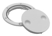 Seachoice Deck Plate Twist 'N' Lock 4" Arctic White 50-39261 - Clauss Marine