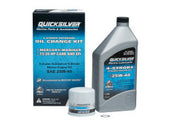 OEM Quicksilver/Mercury 15/20 HP Carb 4-Stroke SEA 25W-40 Oil Change Kit 8M0081910 - Clauss Marine