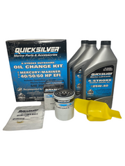 OEM Quicksilver/Mercury 40/50/60 HP EFI 4-Stroke SAE 25W-40 Oil Change Kit 8M0081912 - Clauss Marine